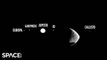 Martian Moon Deimos Pass In Front Of Jupiter And Its Moons