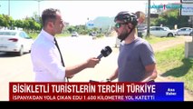 Bisikletli turistlerin tercihi Türkiye... İspanya'dan yola çıkan Edu, 1.600 kilometre yol katetti: Güzel bir yer hava güzel Türkler çok kibar