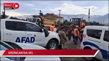 Erzincan'da sel: Dereler taştı, köprüler yıkıldı