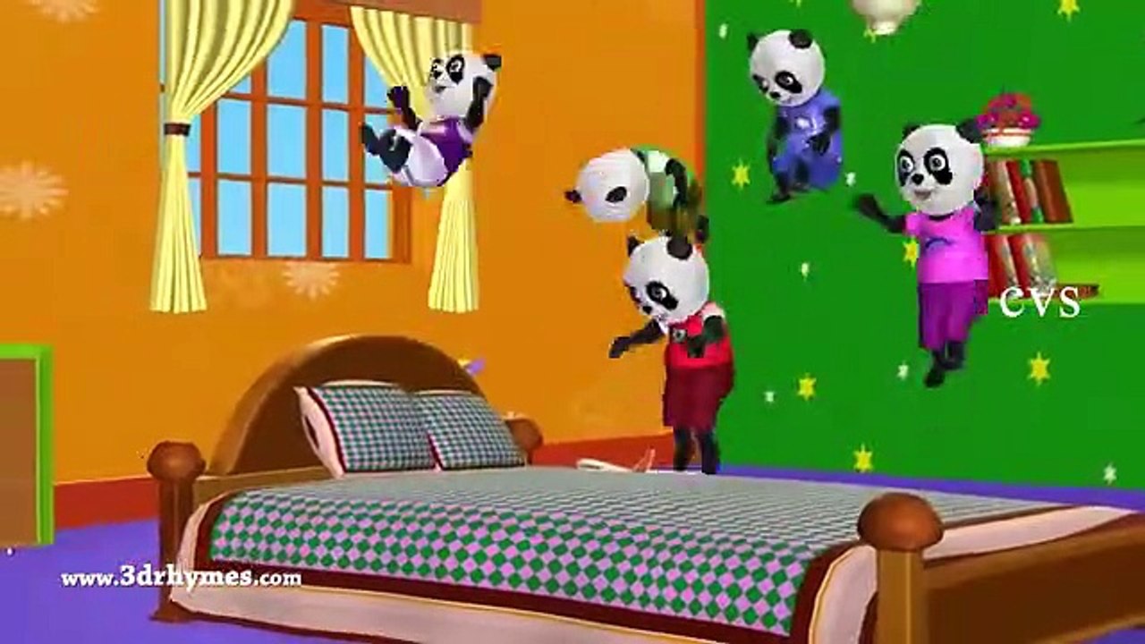 Five_Little_Pandas_Jumping_On_the_Bed_Kids Songs_3D_English_Nursery ...