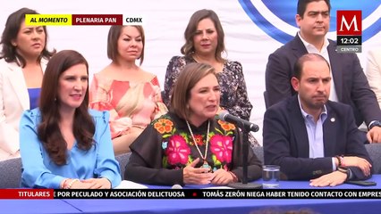 Xóchitl Gálvez da mensaje en sesión plenaria del PAN