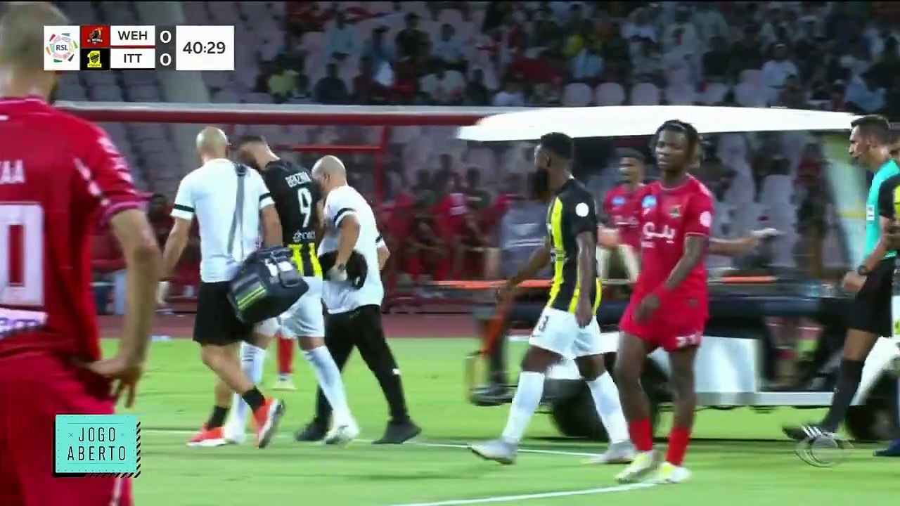 Liga Saudita: Benzema sai machucado, mas Romarinho garante vitória do Al Ittihad
