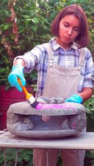 She Upcycled An Old Fan Into A Barbie Pink Oven!