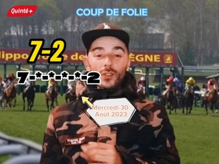 Voilà mon coup de Folie en 6 chevaux dans le QUINTE du 30 AOÛT 2023 à Compiègne  - Départ 18h00