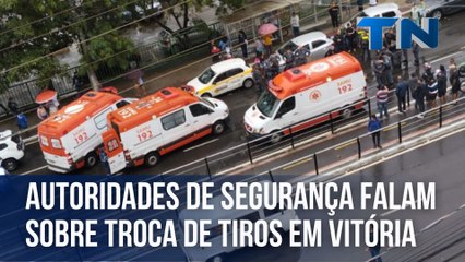Autoridades de segurança falam sobre troca de tiros em Vitória