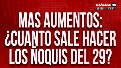 Más aumentos en los precios de los alimentos: ¿Alcanza para comer los ñoquis del 29?