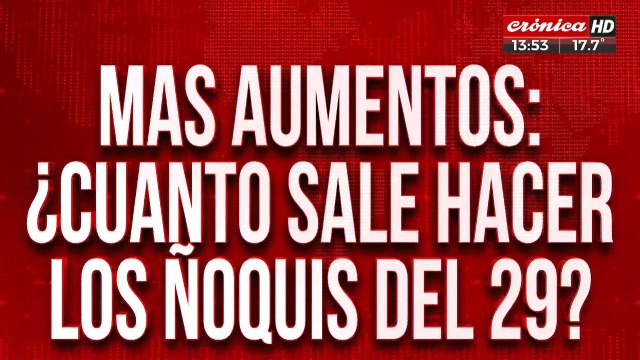 Más aumentos en los precios de los alimentos: ¿Alcanza para comer los ñoquis del 29?