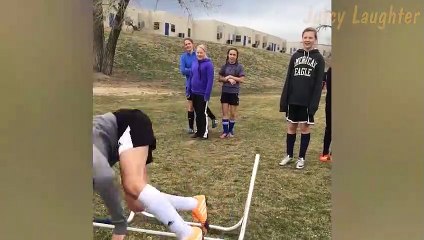 Hilarious Jump Fail: When Overcoming Obstacles Takes a Comical Turn! 