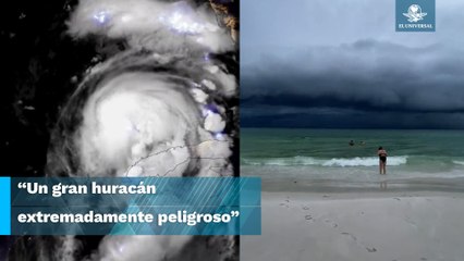 Con relámpagos y fuertes vientos, así se ve el huracán Idalia desde el espacio