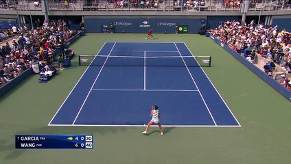 Garcia - Wang - Les temps forts du match - US Open