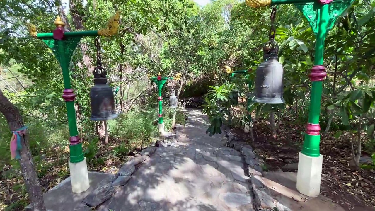 Wat Khao Dee Salak Footprint at U Thong District Suphan Buri Thailand