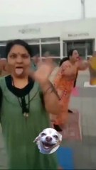 What are these humans doing? 