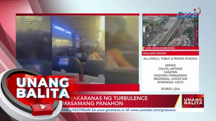 Eroplano, nakaranas ng turbulence dahil sa masamang panahon | UB