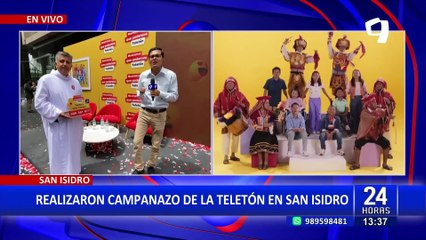 Teletón 2023 inicia con tradicional campanazo en San Isidro