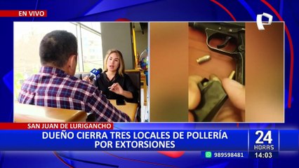 SJL: empresario cierra sus tres locales de pollería por constantes amenazas y extorsión