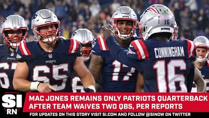 Mac Jones Remains Only Patriots Quarterback After Team Waives Two QBs, per Reports