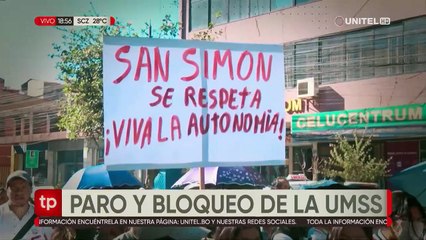 UMSS se declara en emergencia por predios de La Tamborada y anuncia bloqueos para este miércoles