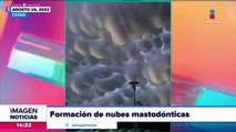 Se forman nubes mastodónticas en China