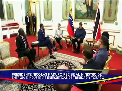 Presidente Maduro da la bienvenida al Min. de Energía e Industrias Energéticas de Trinidad y Tobago