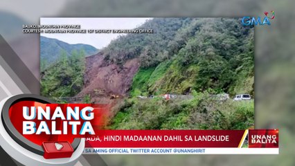 Ilang kalsada, hindi madaanan dahil sa landslide | UB