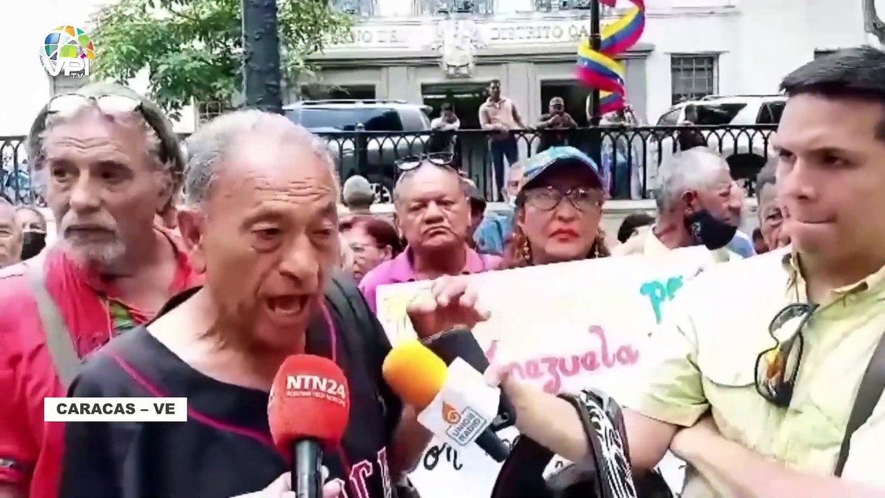 Jubilados del Gobierno de Caracas protestaron para exigir el cumplimiento de sus demandas