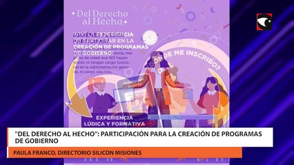 "Del derecho al hecho": participación para la creación de programas de gobierno