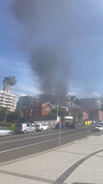 Smoke bellows from a fire in Wollongong CBD | August 30, 2023 | Illawarra Mercury