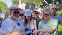 'Breaking Bad' & 'Better Call Saul' Casts Reunite on SAG-AFTRA & WGA Strike Picket Line | THR News Video