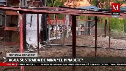 Aguas que han sido sustraídas de mina 'El Pinabete' están contaminando el Río Sabinas