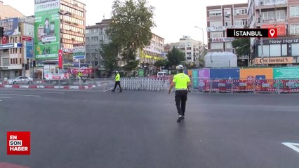 İstanbul'da bazı yollar trafiğe kapatıldı