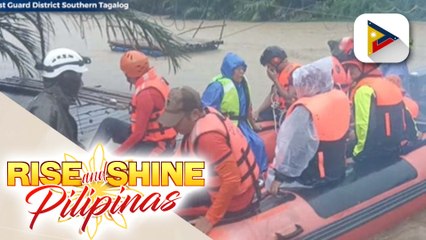 Mga binahang residente sa Sablayan, Occidental Mindoro, ni-rescue ng PCG