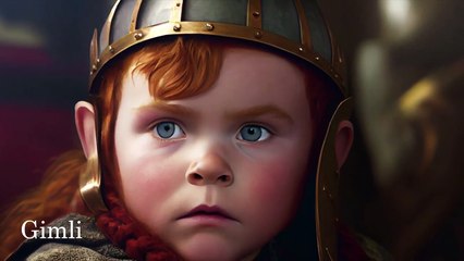 The heroes of the film The Lord of the Rings in childhood -footage created by the neural network