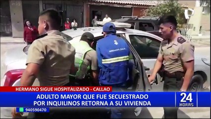Anciano tras ser secuestrado por sus inquilinos: "Tuvimos que gritar para que nos rescaten"