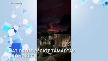 Dróntámadás ért hat orosz régiót