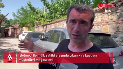 Kira anlaşmazlığı müşterileri mağdur etti! 7 saatlik çile böyle bitti