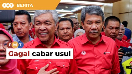 3 ahli BN gagal cabar usul Umno tak pertanding 2 jawatan tertinggi