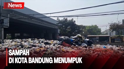 TPA Sarimukti Terbakar, Sampah di Kota Bandung Menumpuk