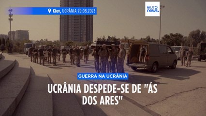 Ucrânia enterra "ás dos ares", o homem que enfrentou o Ocidente pela entrega de F-16 a Kiev