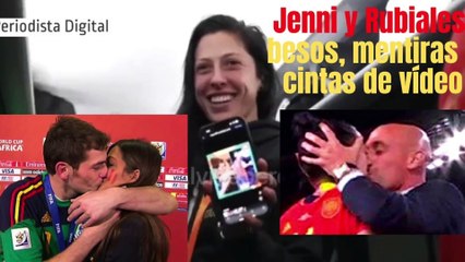 Tras la Copa, Jenni y las futbolistas de la selección corearon a Rubiales al grito de '¡Beso! ¡Beso!'