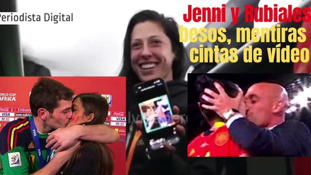Tras la Copa, Jenni y las futbolistas de la selección corearon a Rubiales al grito de '¡Beso! ¡Beso!'