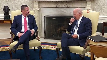 Le président américain Joe Biden et le président costaricien Rodrigo Chaves se rencontrent à la Maison Blanche