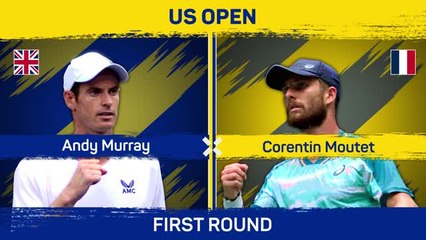 Télécharger la video: Murray reaches 200 milestone after first-round US Open win