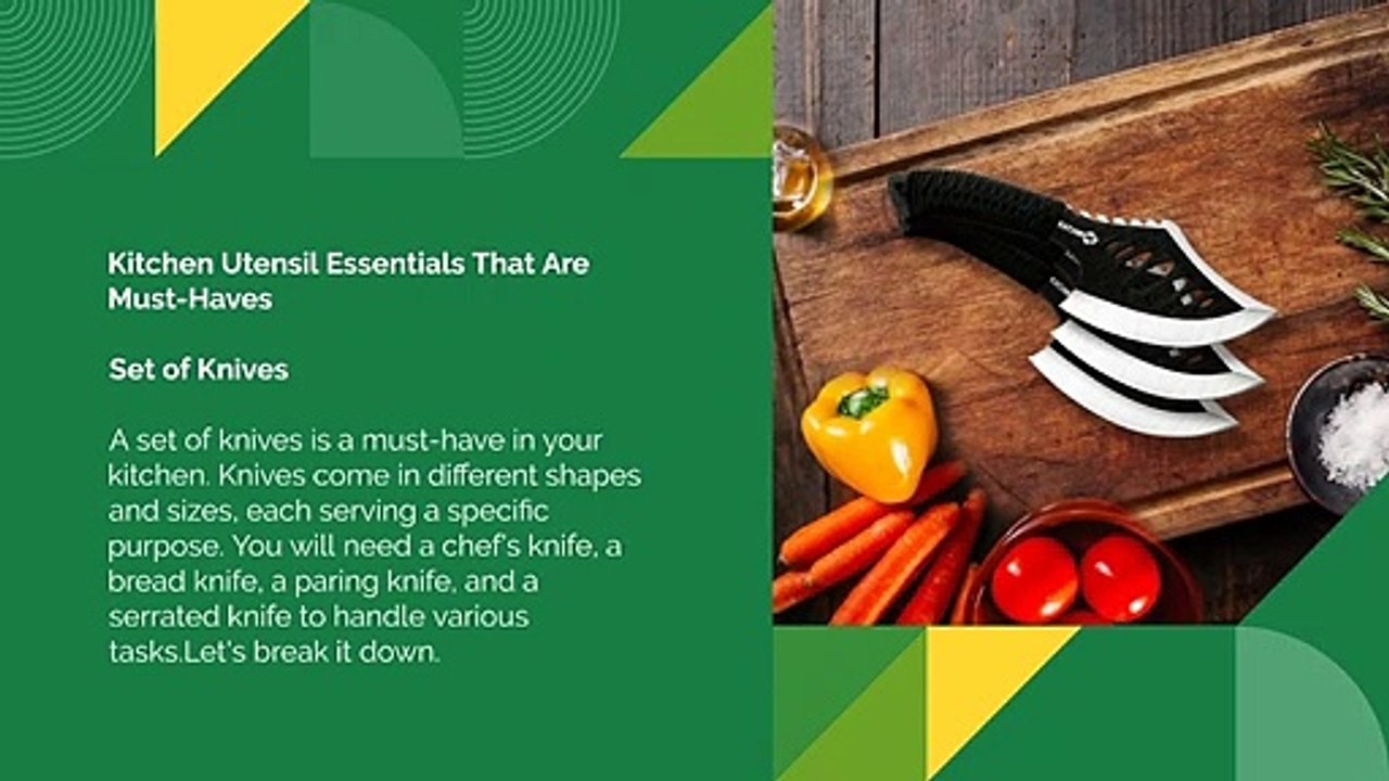 Kitchen Essentials For Your First Apartment video Dailymotion