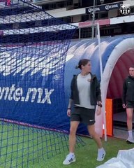 Las jugadoras del Barça alucinan en el Azteca