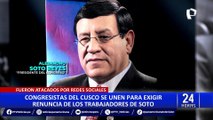 Congresistas del Cusco exigen renuncia de trabajadores de Alejandro Soto