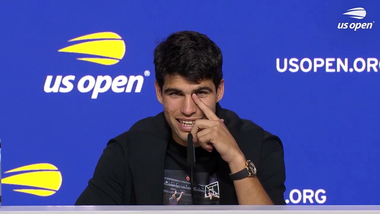 US Open 2023 - Carlos Alcaraz : "I thought of Rafael Nadal when he wore them. He won the US Open, didn't he?"
