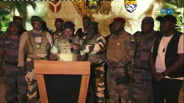 Gabonese military officers announce they have seized power