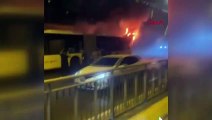 Incendie dans le bus IETT à KÜÇÜKÇEKMECE
