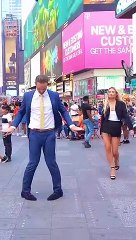Times Square’s smoothest criminals-  @MontanaTucker #nyc #michaeljackson #nickkosir