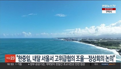 "한중일, 내달 서울서 고위급 외교 협의 조율…정상회의 논의"